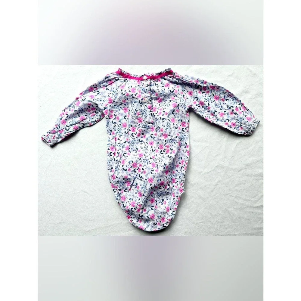 OshKosh Baby Girl Floral Top & Long Sleeve Bodysuit Lot – Size 12M